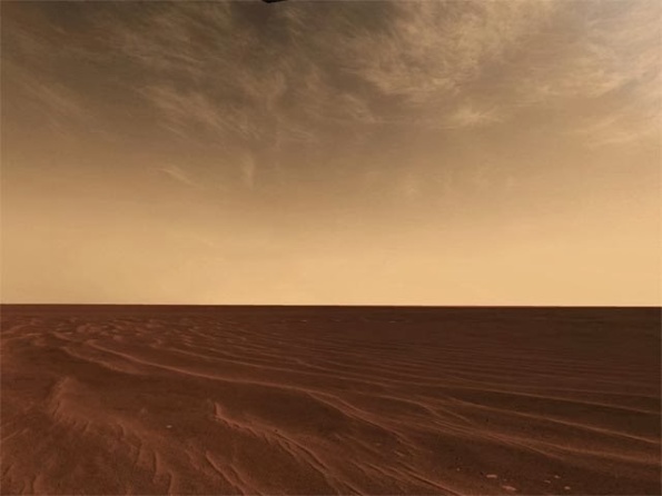 Las nubes de Marte . Si no había atmósfera ! . Ra Station Club . 9 Octubre 2013 . 81b70-marshorizon